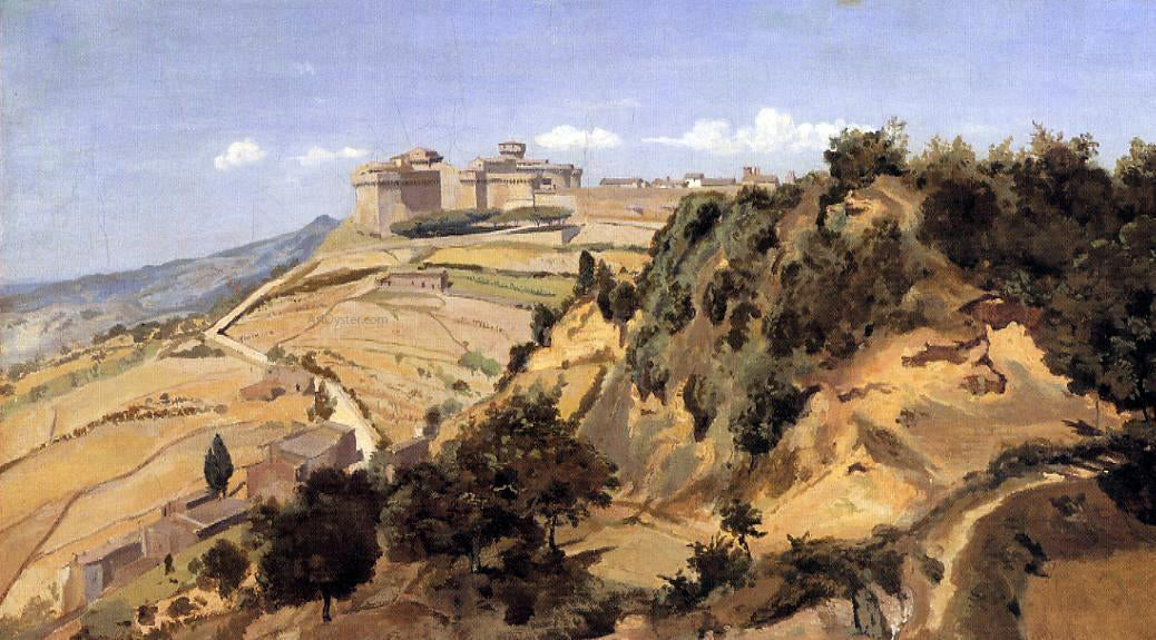  Jean-Baptiste-Camille Corot Voltarra - the Citadel - Canvas Print