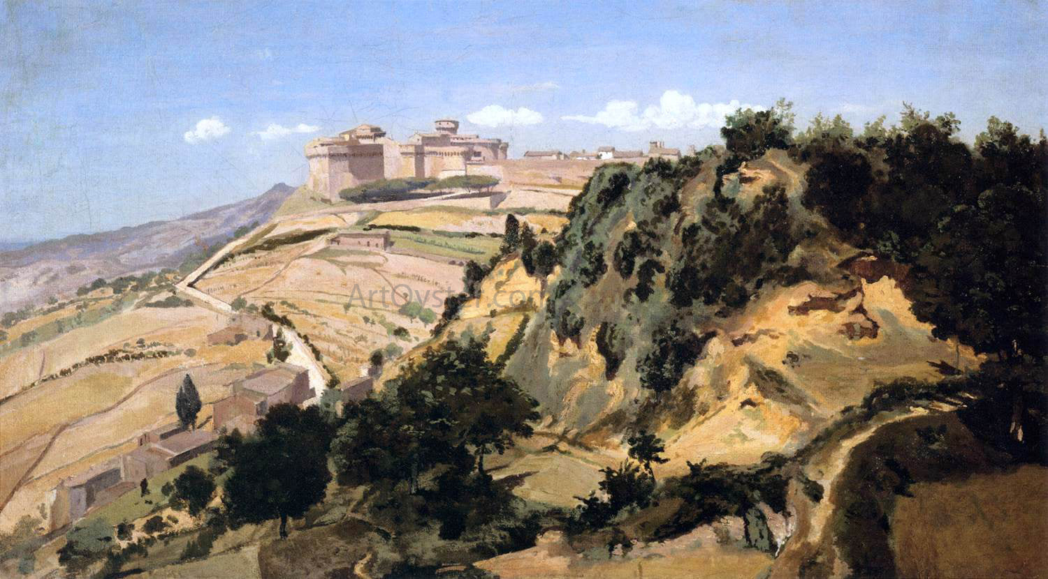  Jean-Baptiste-Camille Corot Volterra, the Citadel - Canvas Print