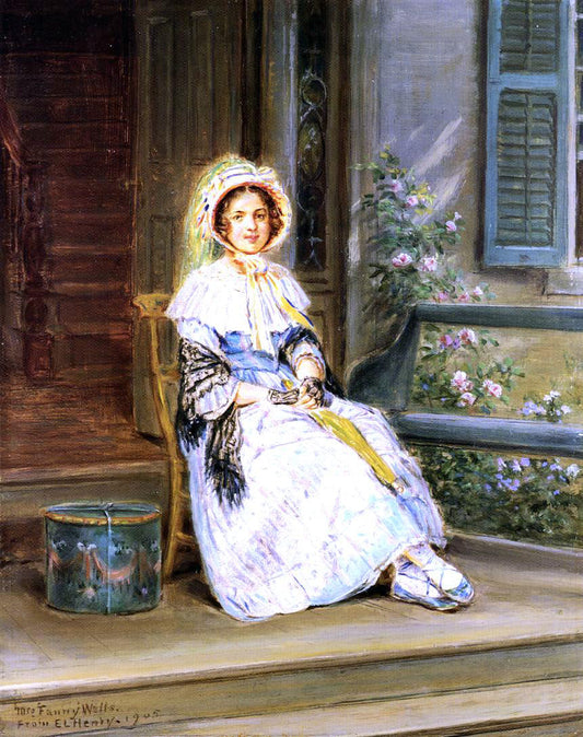  Edward Lamson Henry Waiting for the Stagecoach - Canvas Print