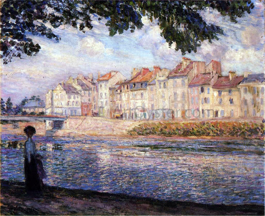  Henri Lebasque Walk by the River - Canvas Print