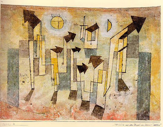  Paul Klee Wall Painting from the Temple of Longing - Canvas Print