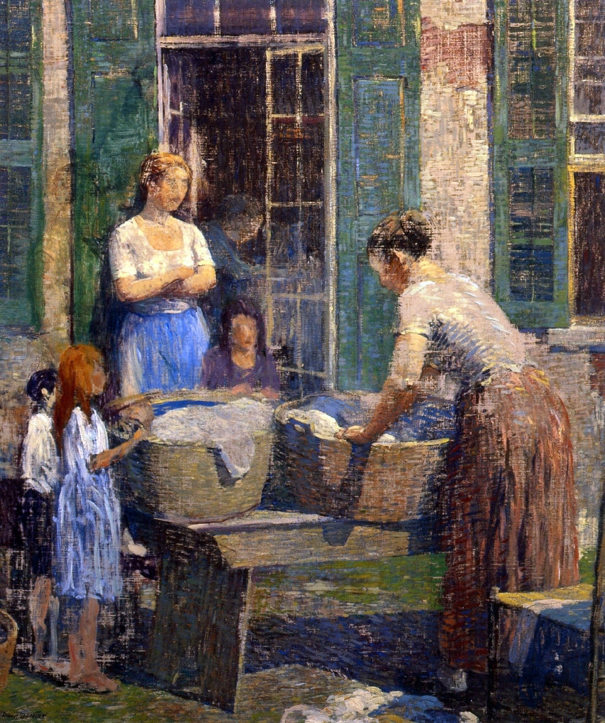  Robert Spencer Washer Woman - Canvas Print