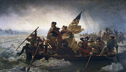  Emanuel Gottlieb Leutze Washington Crossing the Delaware - Canvas Print