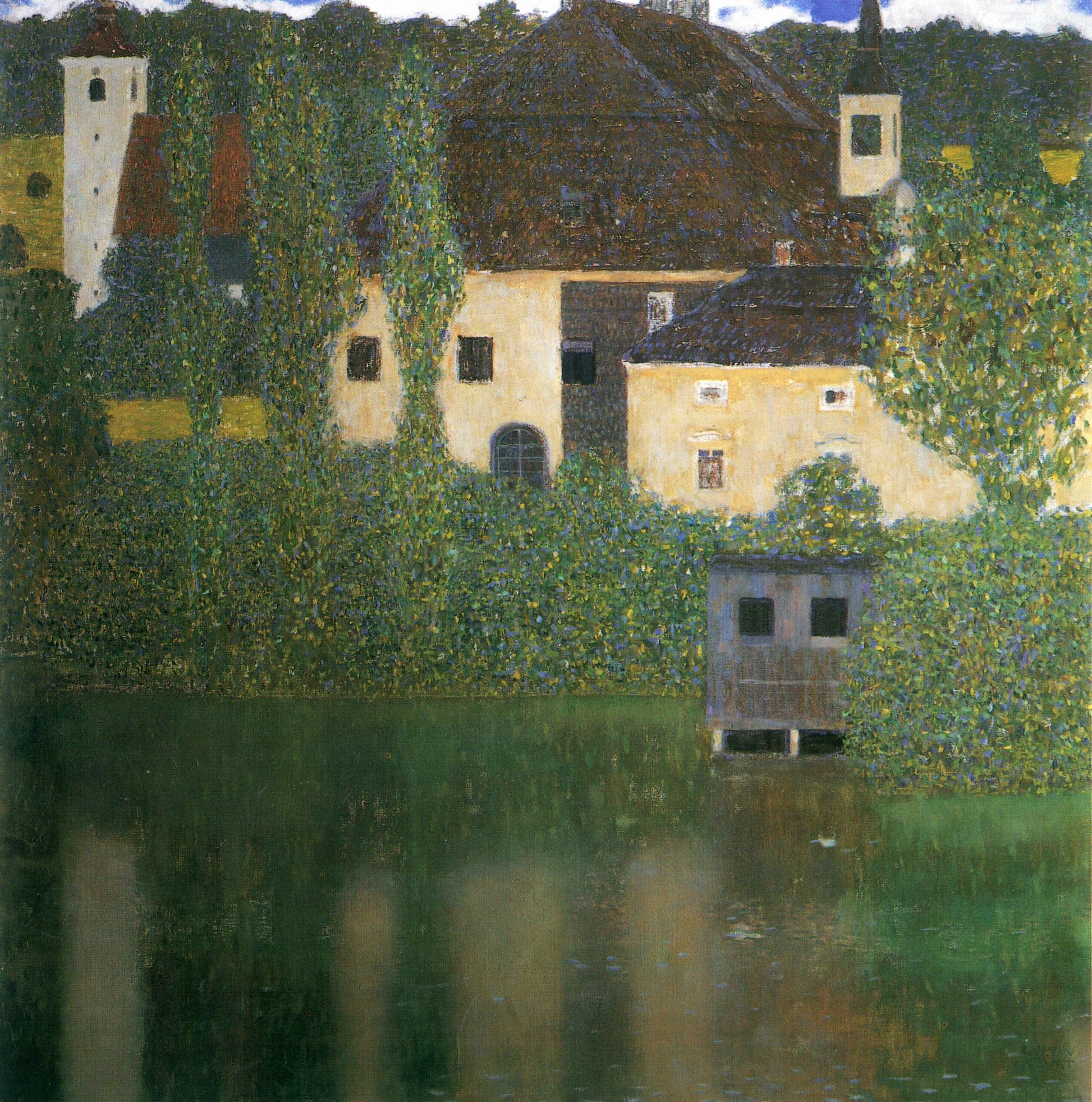  Gustav Klimt Water Castle - Canvas Print