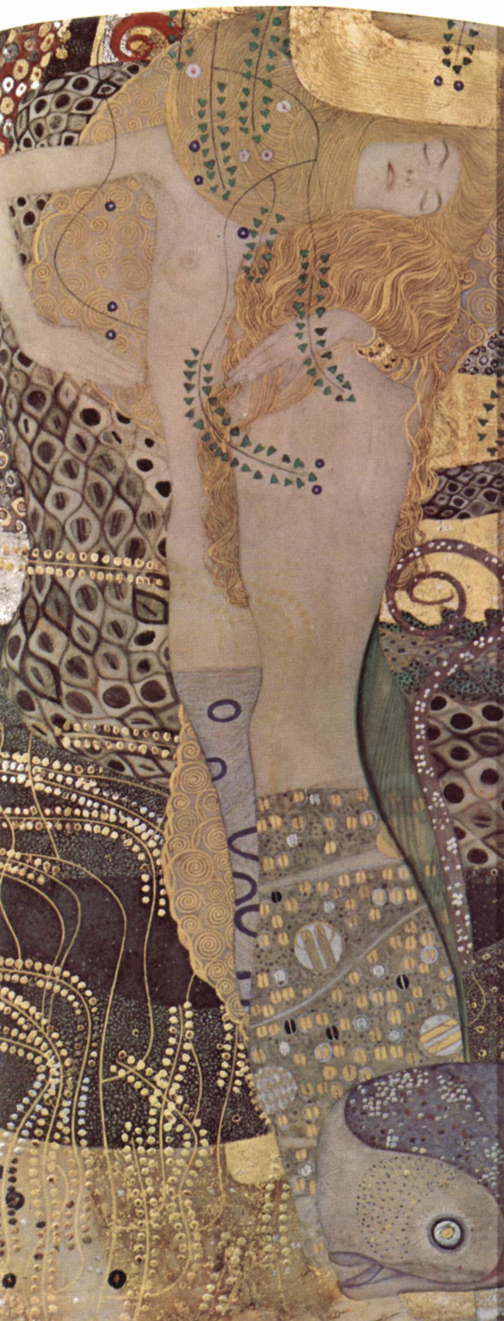  Gustav Klimt Water Serpents I - Canvas Print