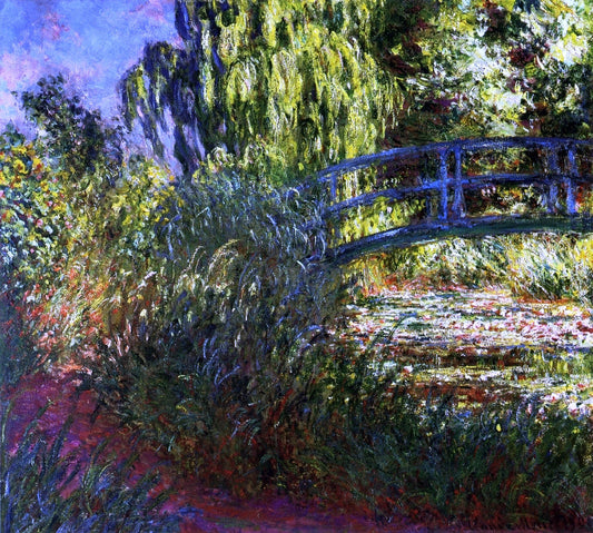  Claude Oscar Monet Waterlily Pond and Path by the Water - Canvas Print