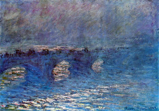  Claude Oscar Monet Waterloo Bridge, Effect of Sun in the Mist - Canvas Print