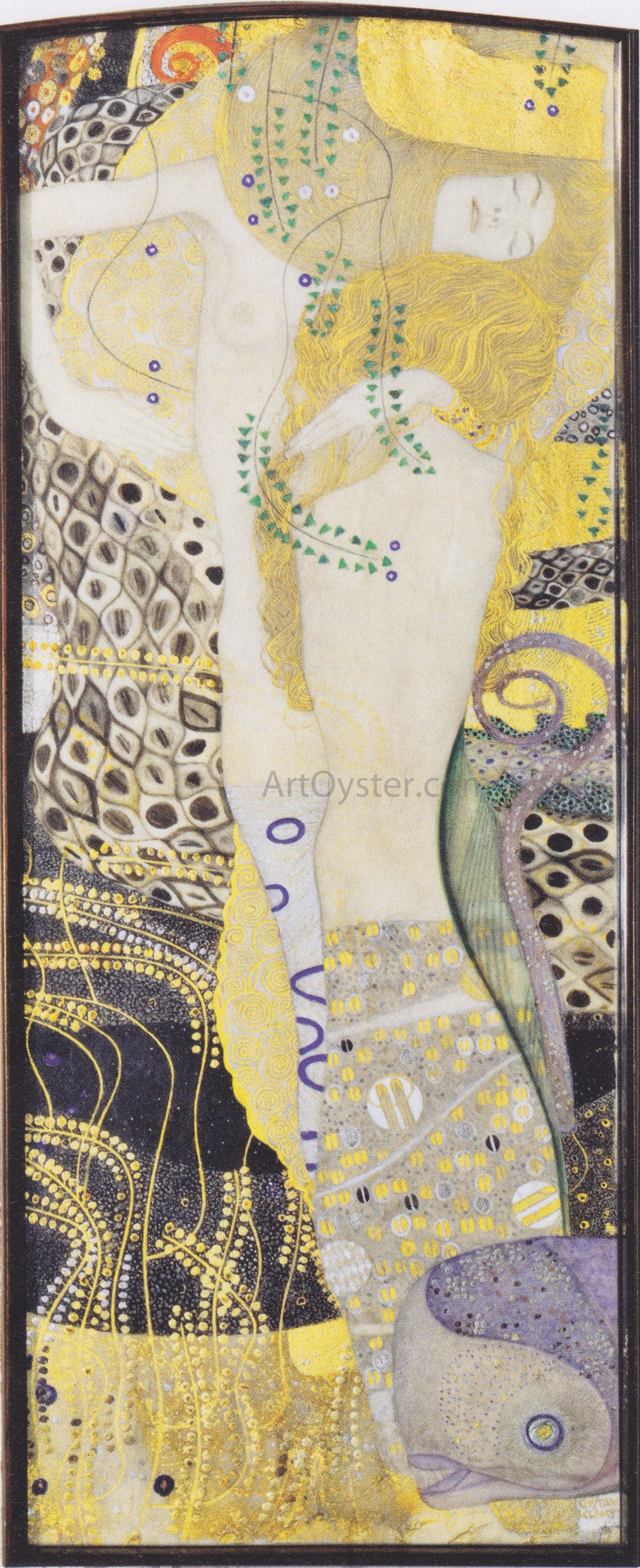  Gustav Klimt Watersnakes - Canvas Print