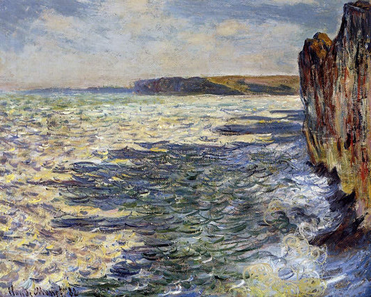  Claude Oscar Monet Waves and Rocks at Pourville - Canvas Print