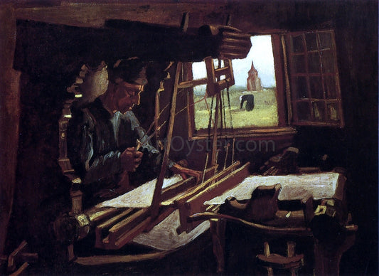  Vincent Van Gogh Weaver near an Open Window - Canvas Print