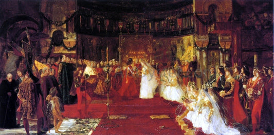  Jose Villegas Y Cordero Wedding in a Side Chapel of San Marco - Canvas Print