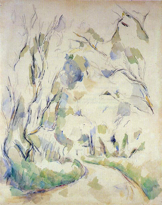  Paul Cezanne Well by the Winding Road in the Park of Chateau Noir - Canvas Print