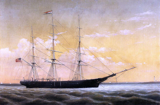 William Bradford Whaleship 'Jireh Perry' off Clark's Point, New Bedford - Canvas Print