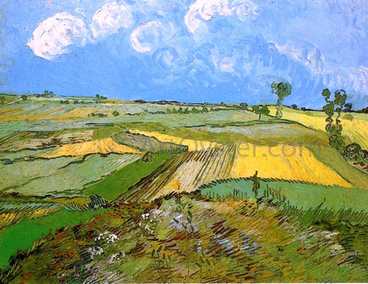  Vincent Van Gogh Wheat Fields at Auvers under a Cloudy Sky - Canvas Print