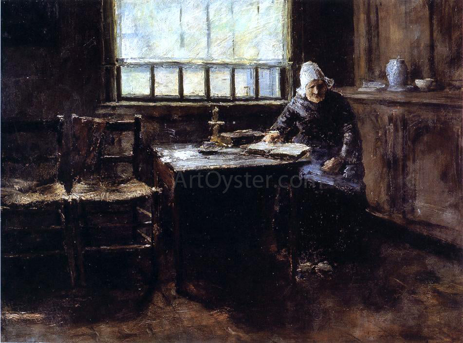  William Merritt Chase When One is Old (also known as The Old Cottager) - Canvas Print