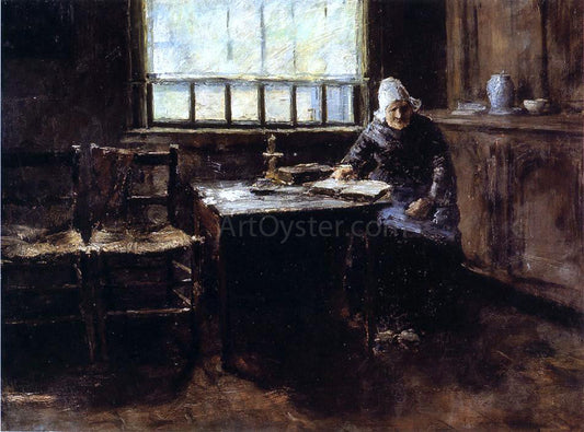  William Merritt Chase When One is Old (also known as The Old Cottager) - Canvas Print