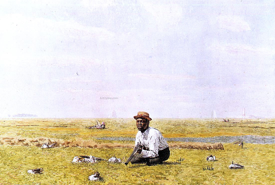  Thomas Eakins Whistling for Plover - Canvas Print