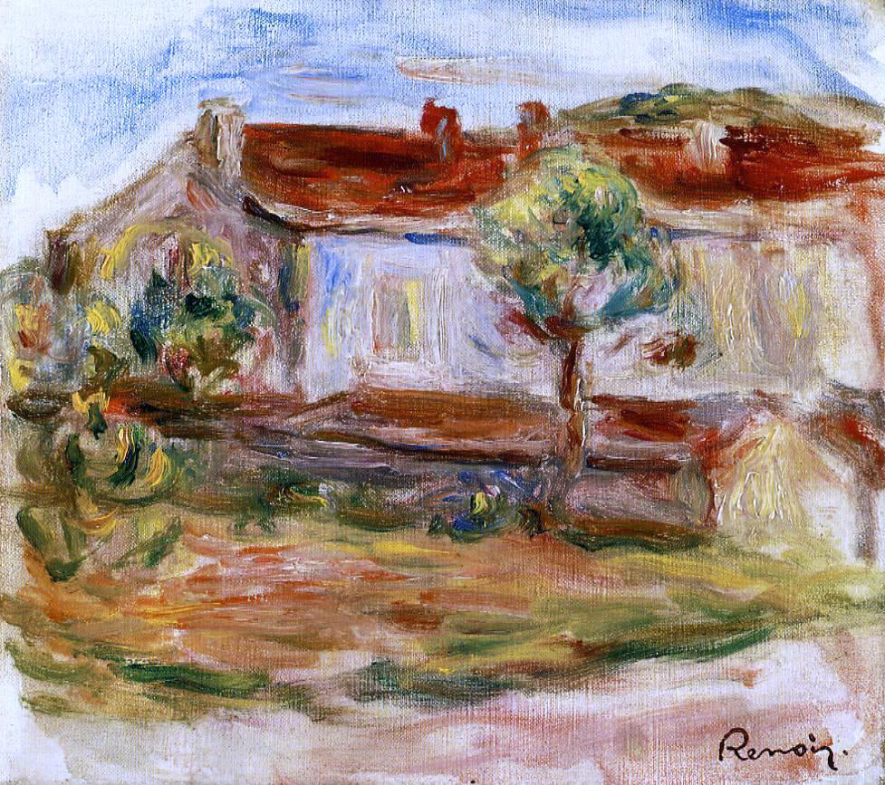  Pierre Auguste Renoir White House - Canvas Print