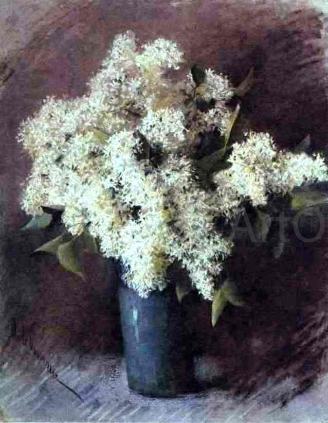  Isaac Ilich Levitan White Lilac - Canvas Print