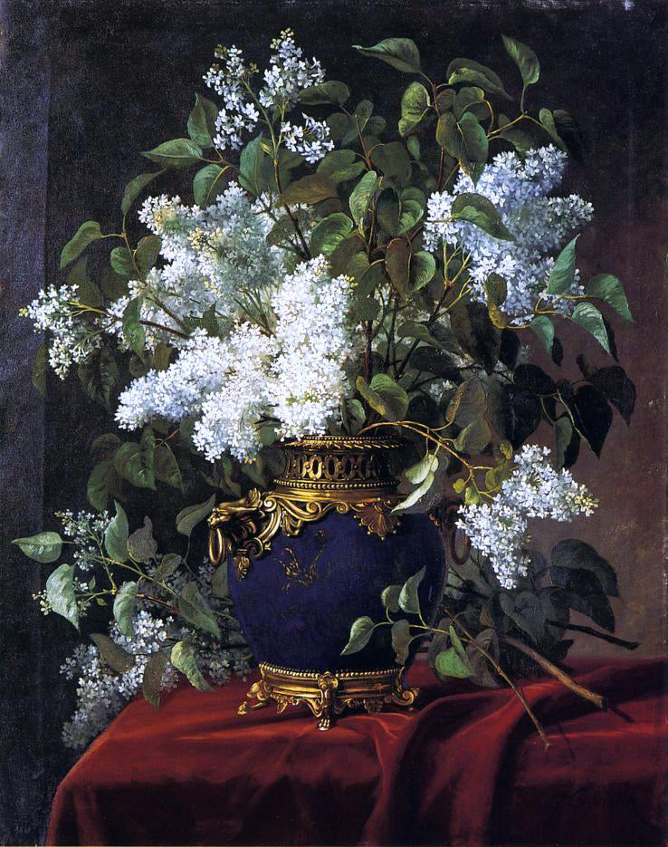 Jean Capeinick White Lilacs Canvas Print – Art MegaMart