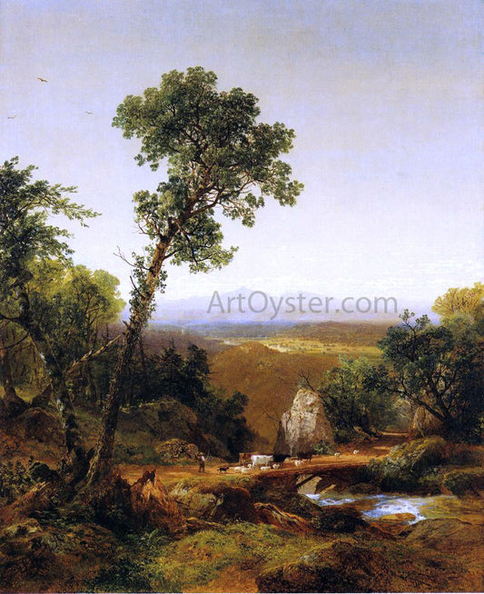  John Frederick Kensett White Mountain Scenery - Canvas Print