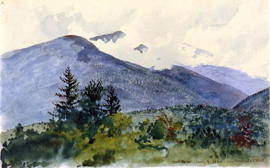  Charles De Wolf Brownell White Mountains from Fernald's Hill - Canvas Print