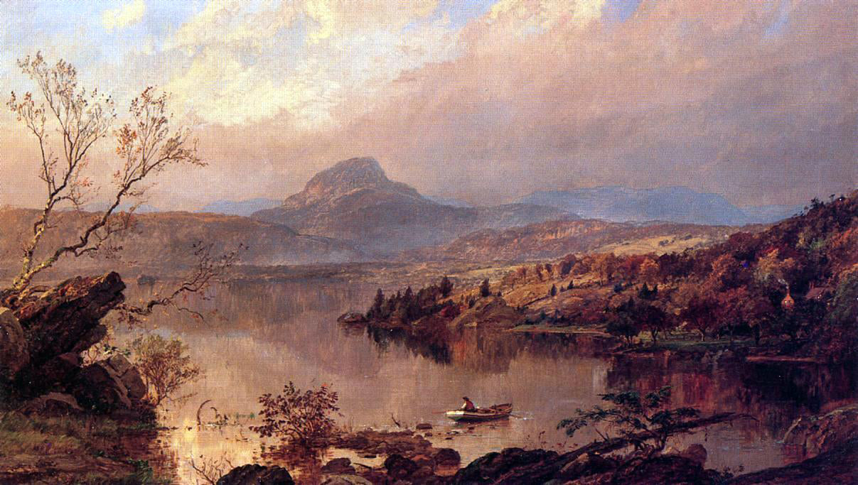  Jasper Francis Cropsey Wickham Pond and Sugar Loaf Mountain, Orange County - Canvas Print