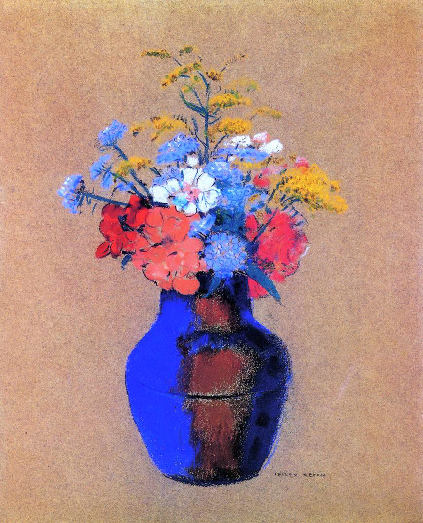  Odilon Redon Wild Flowers in a Vase - Canvas Print