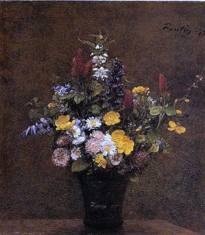  Henri Fantin-Latour Wildflowers - Canvas Print