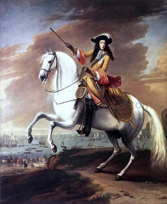 Jan Wyck William III Landing at Brixham, Torbay - Canvas Print