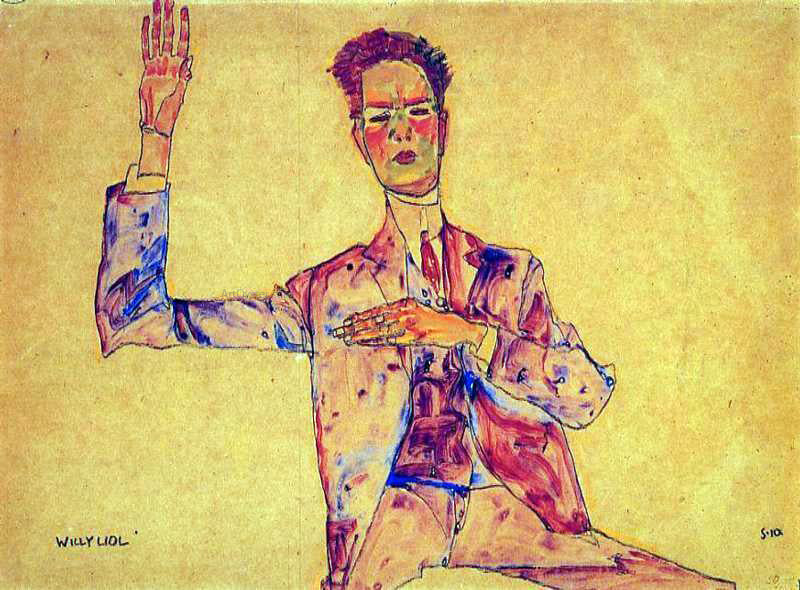  Egon Schiele Willy Lidl - Canvas Print