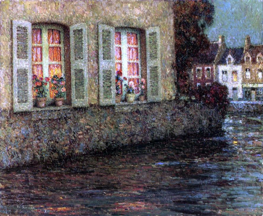  Henri Le Sidaner Windows - Canvas Print