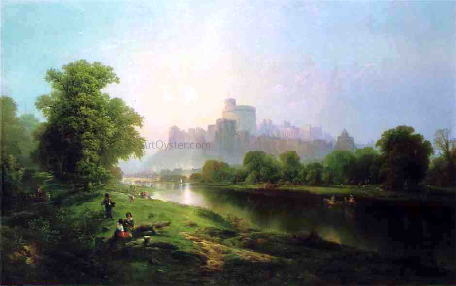  Edward Moran Windsor Castle - Canvas Print