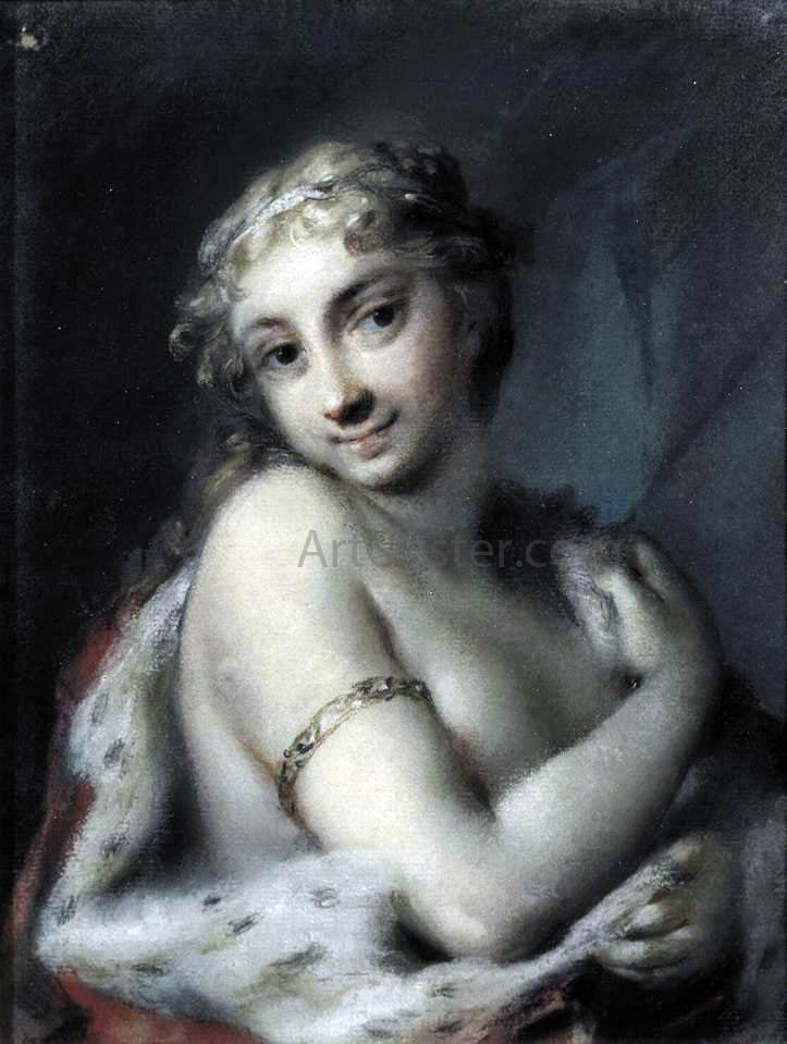  Rosalba Carriera Winter - Canvas Print