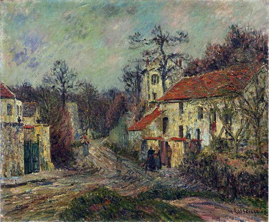  Gustave Loiseau Winter in Chaponival - Canvas Print