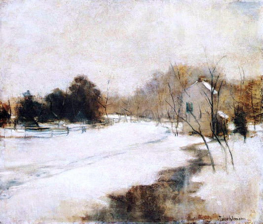  John Twachtman Winter in Cincinnati - Canvas Print
