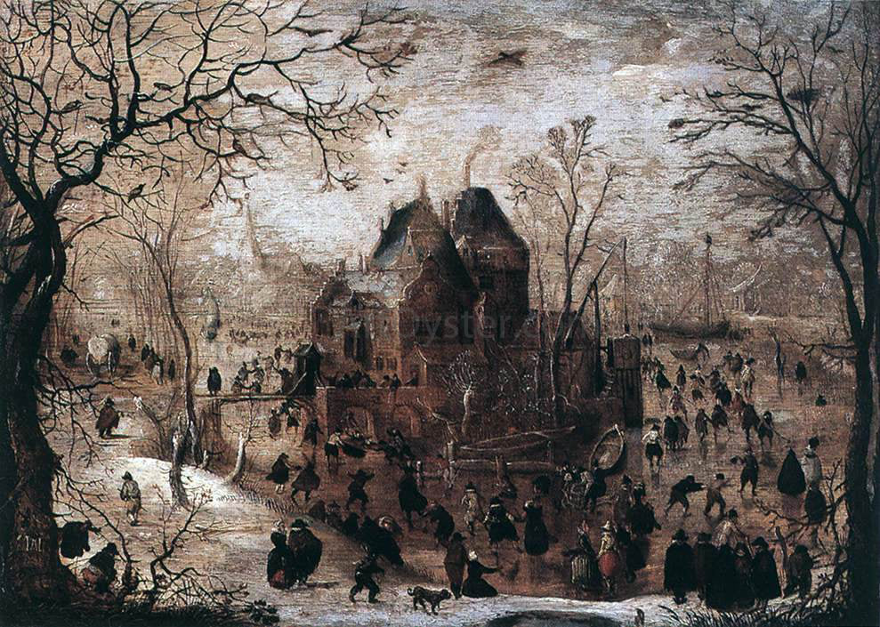  Hendrick Avercamp Winter Landscape - Canvas Print