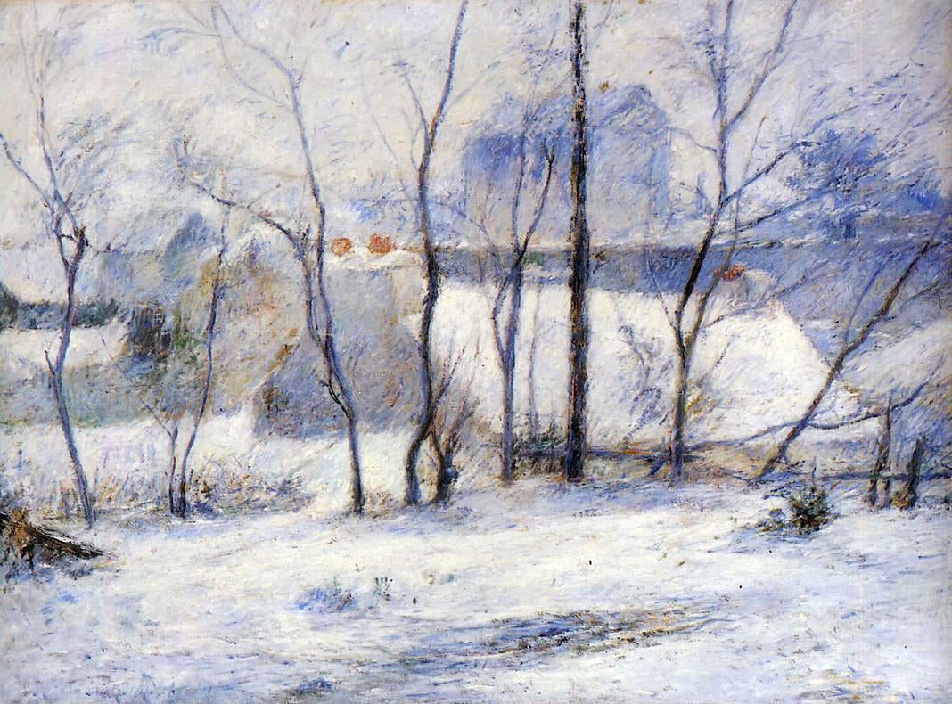  Paul Gauguin Winter Landscape, Effect of Snow (also known as Snow at Vaugirard, II) - Canvas Print