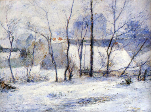  Paul Gauguin Winter Landscape, Effect of Snow (also known as Snow at Vaugirard, II) - Canvas Print
