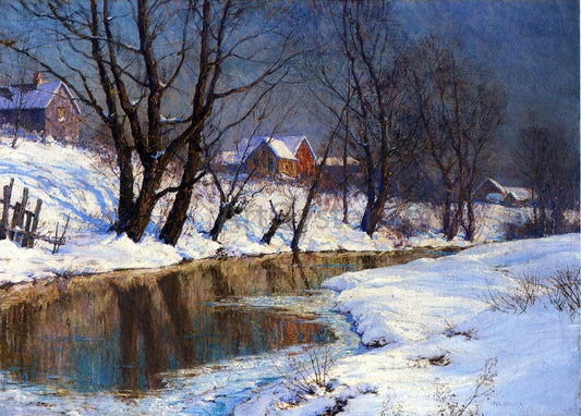  Walter Launt Palmer Winter Morning - Canvas Print