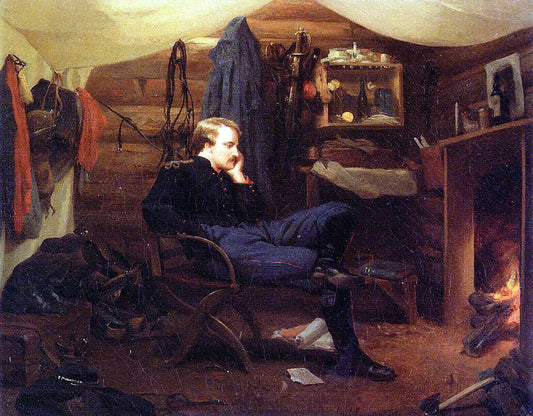  George Cochran Lambdin Winter Quarters in Virginia - Army of the Potomac - Canvas Print