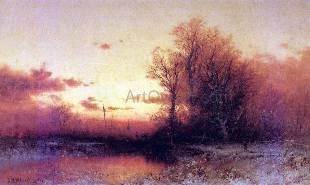  George Herbert McCord Winter Sunset - Canvas Print