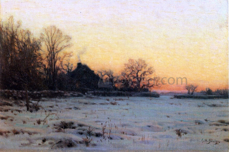  Charles Harold Davis Winter Twilight - Canvas Print