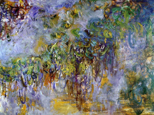  Claude Oscar Monet Winteria (right half) - Canvas Print