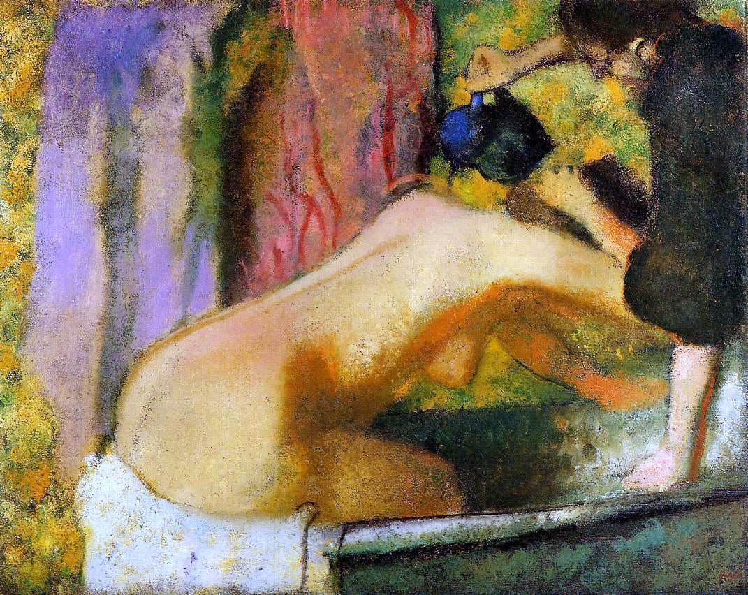  Edgar Degas A Woman at Her Bath - Canvas Print