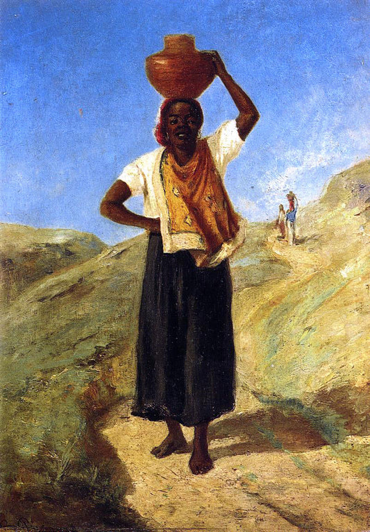  Camille Pissarro Woman Carrying a Pitcher on Her Head - Canvas Print