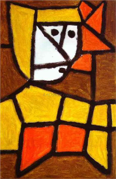  Paul Klee Woman in Peasant Dress - Canvas Print