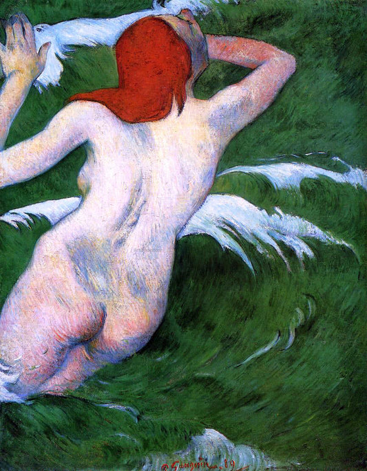  Paul Gauguin Woman in the Waves (also known as Ondine I) - Canvas Print