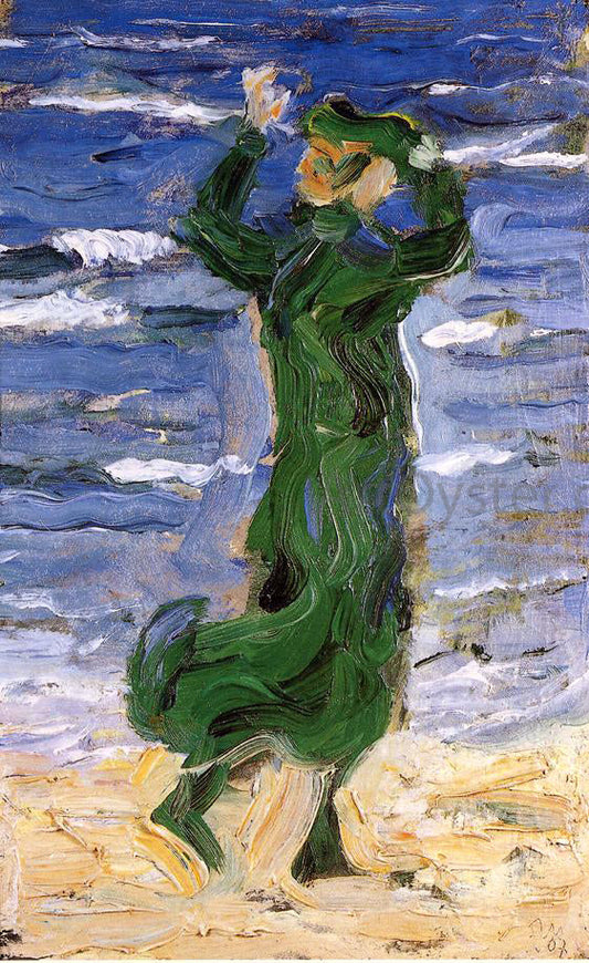  Franz Marc Woman in the Wind by the Sea - Canvas Print