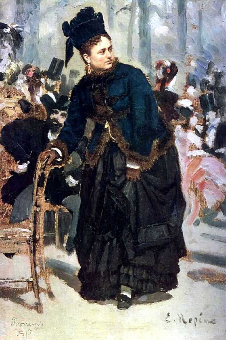  Ilia Efimovich Repin Woman (study). - Canvas Print